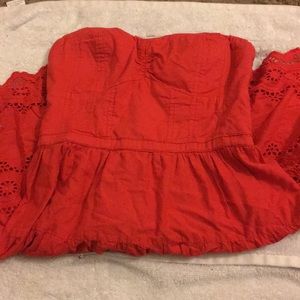 American eagle strapless dress